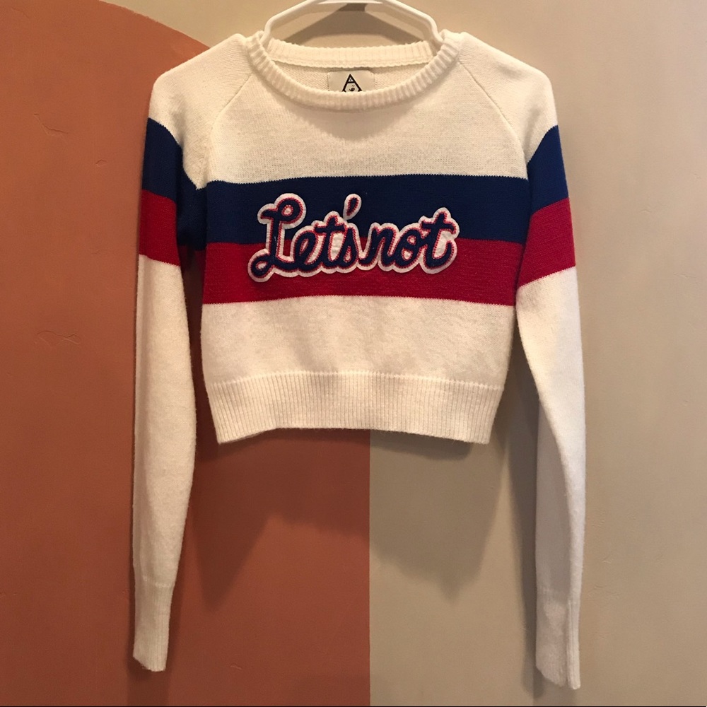 UNIF Let’s Not Cheerleader Sweater and Skirt Set